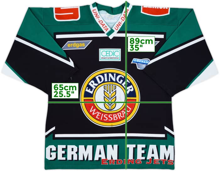 1999-00 Erding Jets Busch #74 'Signed' ewald Home Jersey - 8/10 - (XL)