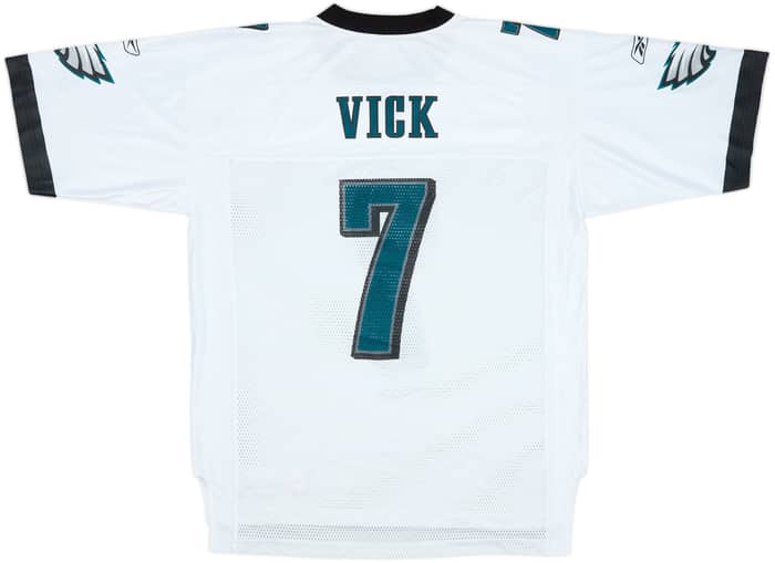 2009 Philadelphia Eagles Vick #7 Reebok On Field Away Jersey - 8/10 - (L)
