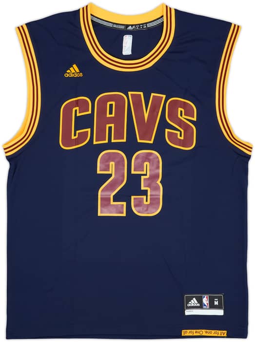 2014-17 Cleveland Cavaliers James #23 adidas Alternate Jersey - 10/10 - (M)