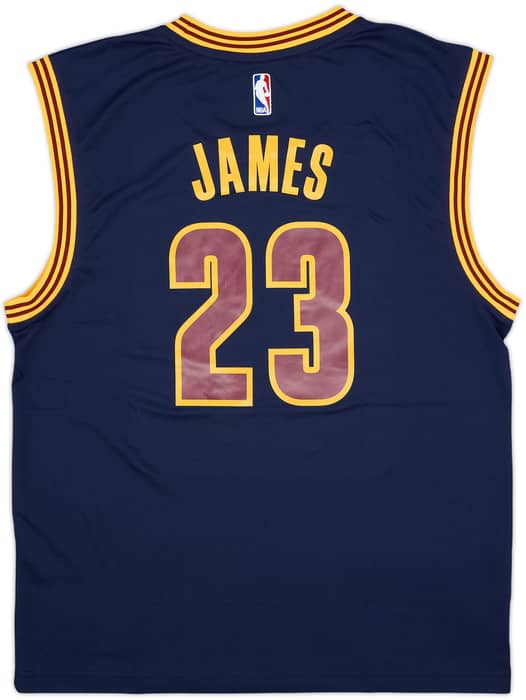 2014-17 Cleveland Cavaliers James #23 adidas Alternate Jersey - 10/10 - (M)
