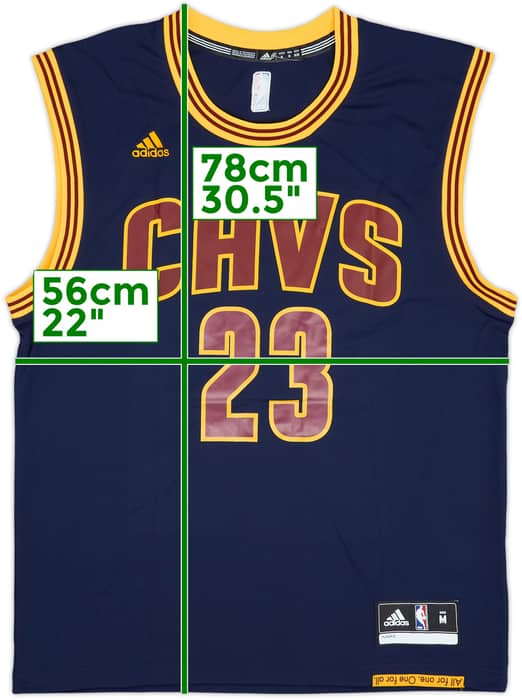 2014-17 Cleveland Cavaliers James #23 adidas Alternate Jersey - 10/10 - (M)