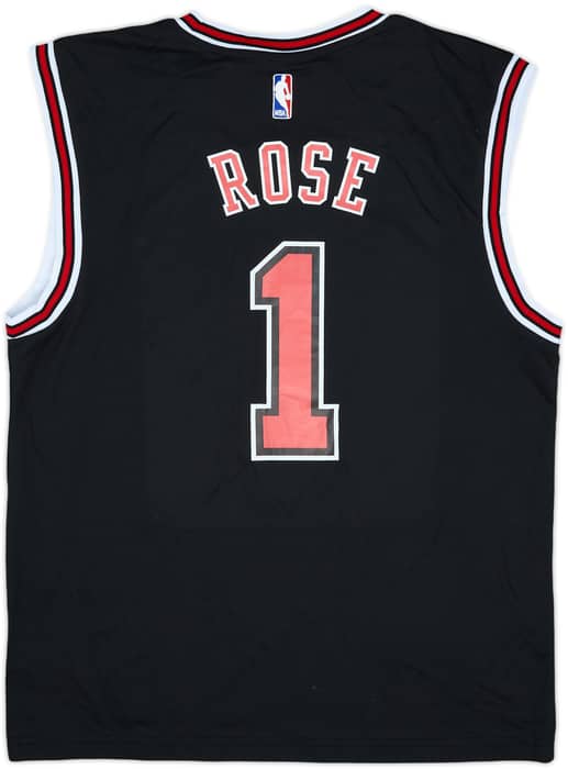 2014-16 Chicago Bulls Rose #1 adidas Alternate Jersey (M)
