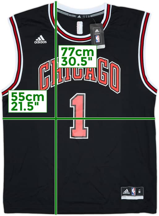 2014-16 Chicago Bulls Rose #1 adidas Alternate Jersey (M)