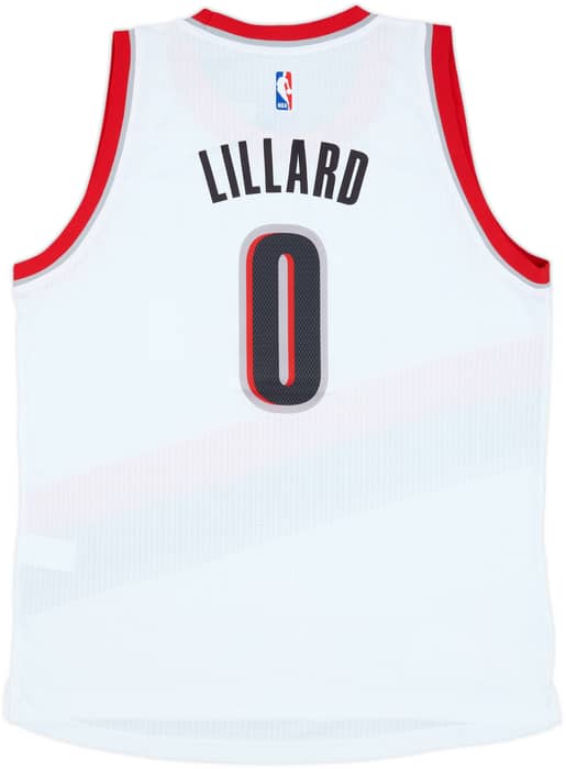 2014-17 Portland Trail Blazers Lillard #0 adidas Swingman Home Jersey (XL)