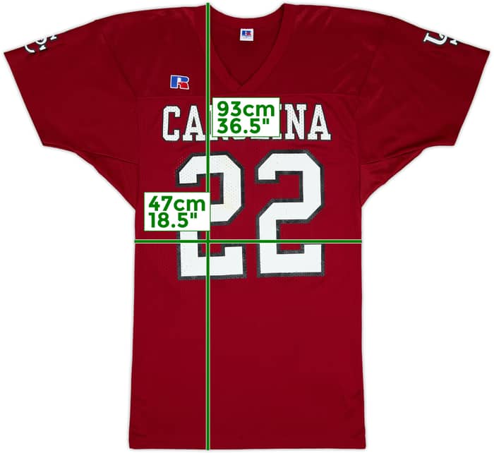 2001 South Carolina Gamecocks Brewer #22 Russell Athletic Home Jersey - 8/10 - (M)