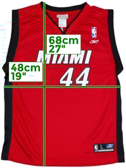 2002-04 Miami Heat Grant #44 Reebok Alternate Jersey - 9/10 - (L.Boys)