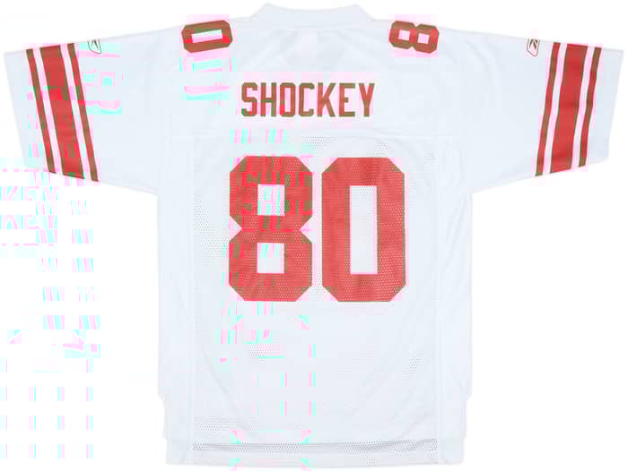 2007 New York Giants Shockey #80 Reebok On Field Away Jersey - 7/10 - (M)
