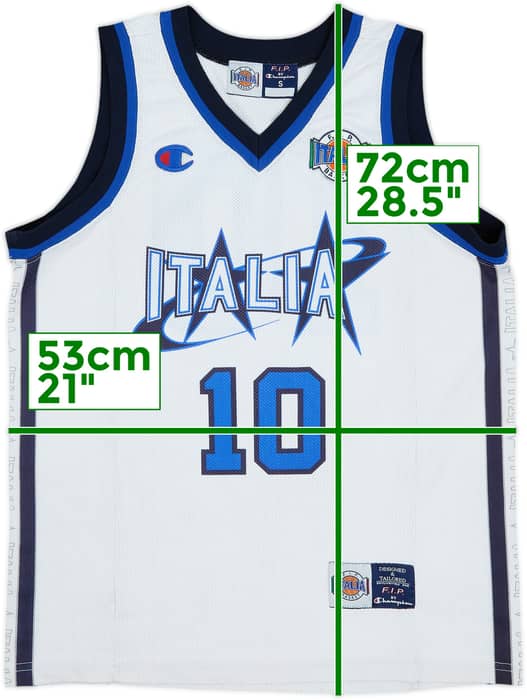 1996-97 Italy National Team #10 Champion Away Jersey - 8/10 - (S)