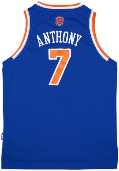 2012-14 New York Knicks Anthony #7 adidas Swingman Away Jersey - 8/10 - (L.Boys)