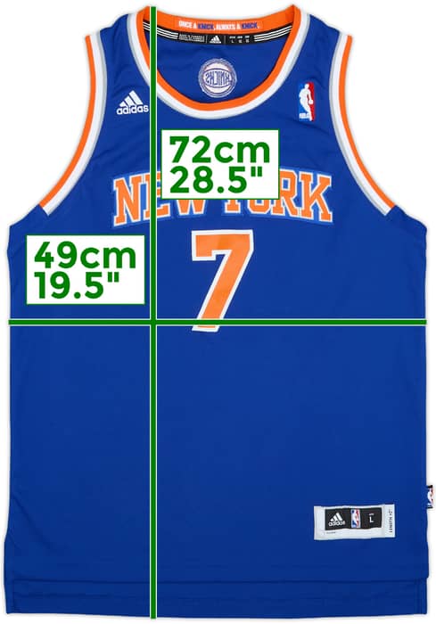 2012-14 New York Knicks Anthony #7 adidas Swingman Away Jersey - 8/10 - (L.Boys)