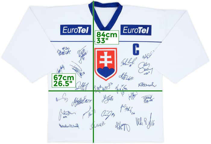 2002 Slovakia Satan #18 'Signed' Home Jersey - 8/10 - (XL)