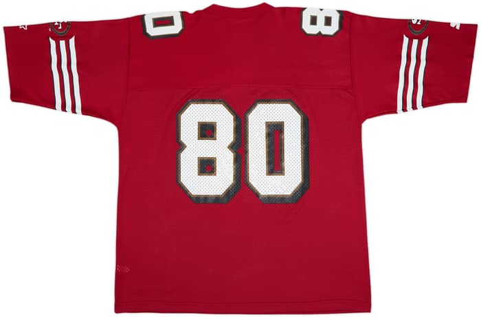 1996-98 San Francisco 49ers Rice #80 Starter Home Jersey - 7/10 - (XL)