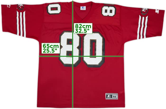 1996-98 San Francisco 49ers Rice #80 Starter Home Jersey - 7/10 - (XL)