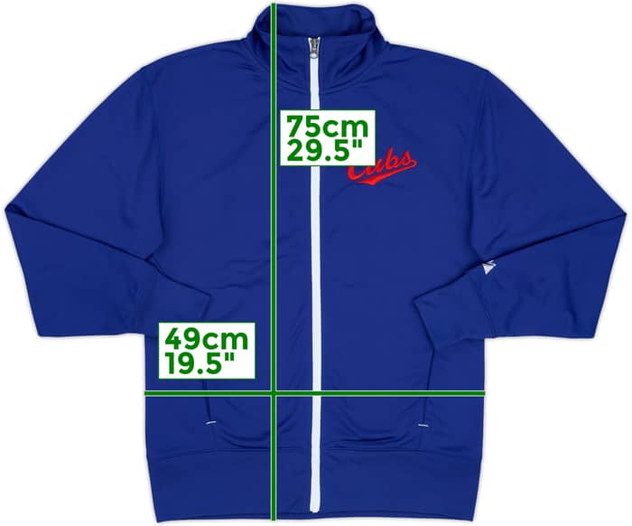 2010 Chicago Cubs Majestic Track Jacket - 8/10 - (S)