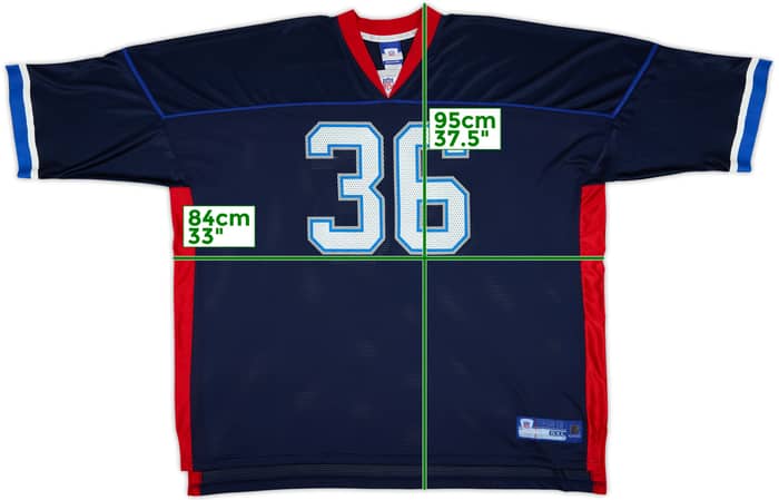 2006 Buffalo Bills Whitner #36 Reebok On Field Alternate Jersey - 8/10 - (5XL)