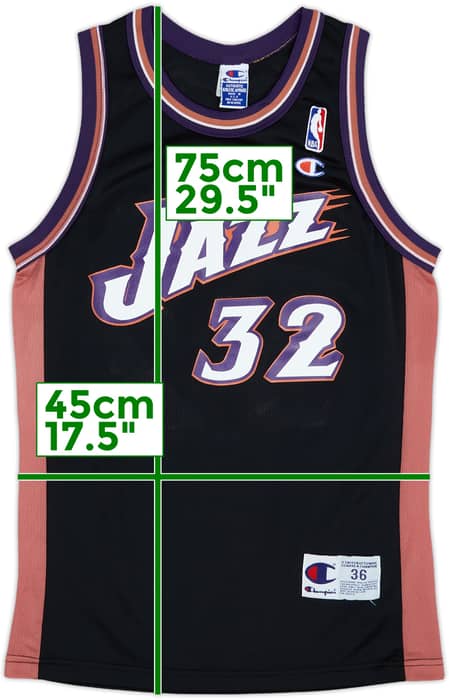 1998-02 Utah Jazz Malone #32 Champion Alternate Jersey - 9/10 - (S)