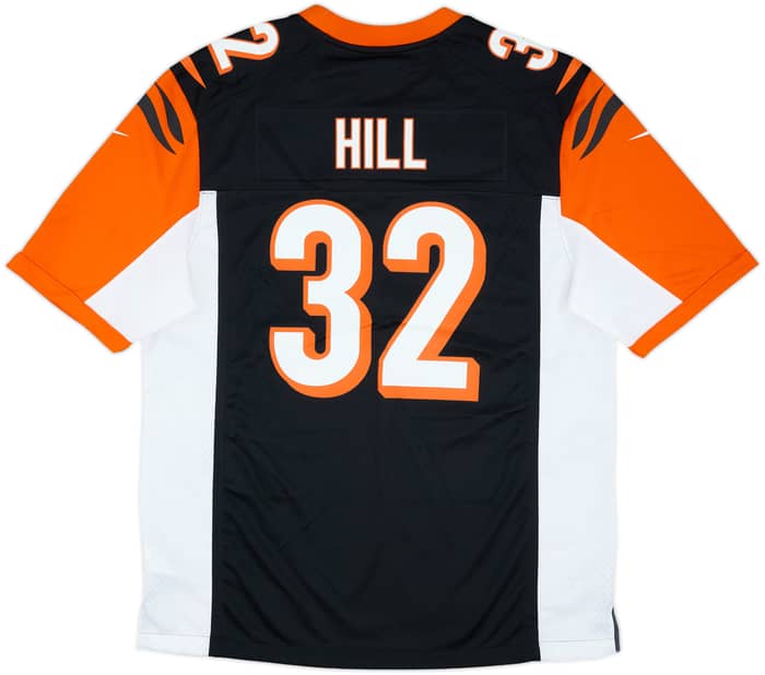 2014-17 Cincinnati Bengals Hill #32 Nike Game Home Jersey - 9/10 - (L)