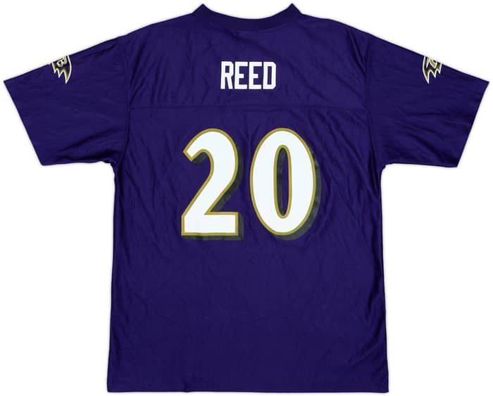 2005-06 Baltimore Ravens Reed #20 NFL Replica Home Jersey - 8/10 - (XL.Boys)