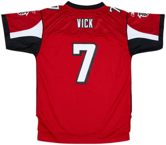2005-06 Atlanta Falcons Vick #7 Reebok Premier Home Jersey - 8/10 - (XL.Boys)