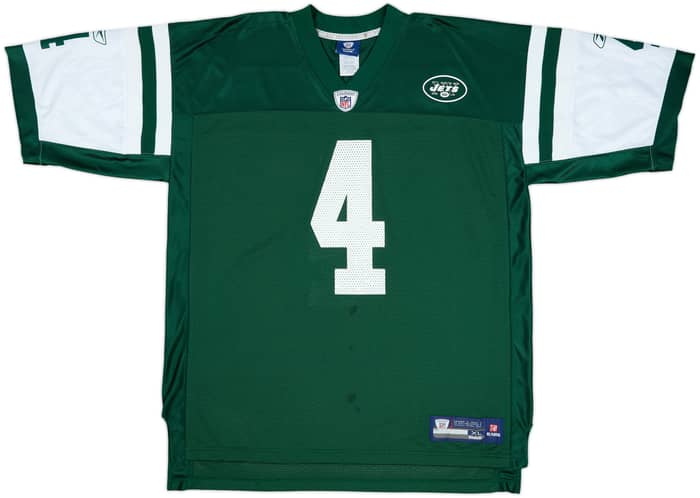 2008 New York Jets Favre #4 Reebok On Field Home Jersey - 8/10 - (XL)