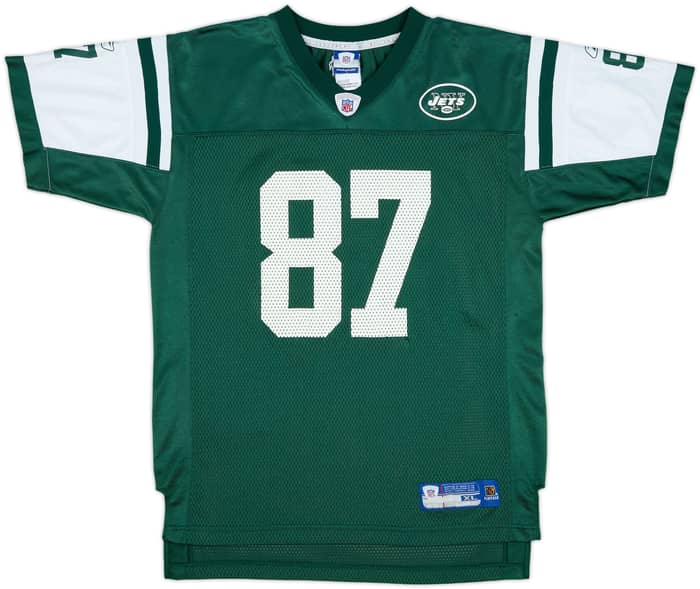 2005-06 New York Jets Coles #87 Reebok On Field Home Jersey - 3/10 - (XL.Boys)
