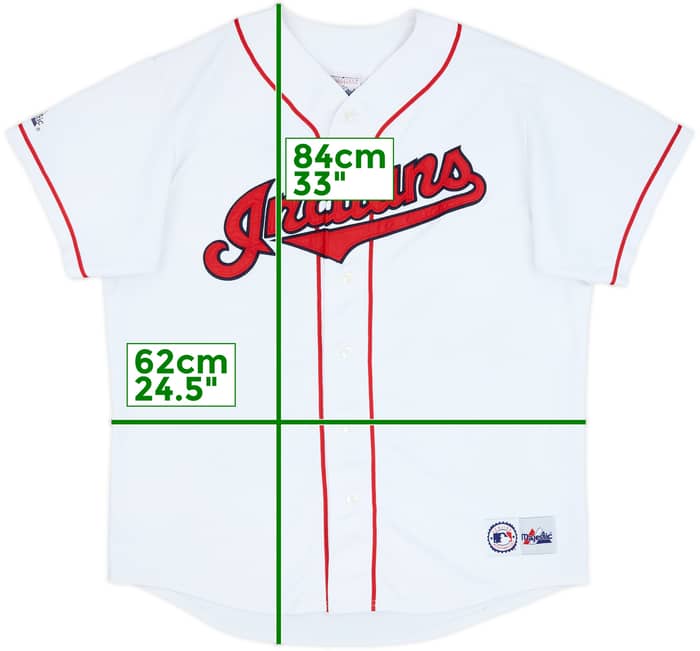 2000-01 Cleveland Indians Majestic Home Jersey - 9/10 - (XL)