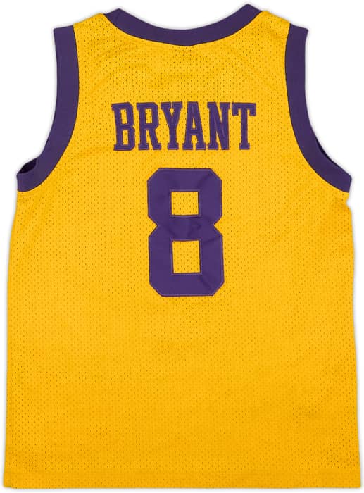 1957-58 Minneapolis Lakers Bryant #8 Nike Rewind Swingman Home Jersey - 7/10 - (S.Boys)