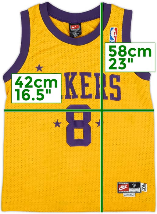 1957-58 Minneapolis Lakers Bryant #8 Nike Rewind Swingman Home Jersey - 7/10 - (S.Boys)