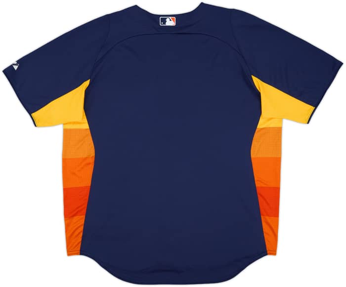 2013-14 Houston Astros Majestic Authentic Batting Practice Jersey - 9/10 - (L)