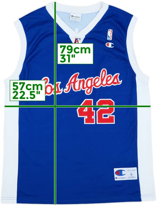 2002-08 LA Clippers Brand #42 Champion Alternate Jersey - 9/10 - (L)