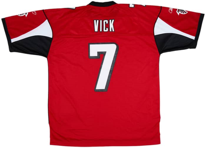 2005-06 Atlanta Falcons Vick #7 Reebok Premier Home Jersey - 7/10 - (XL)