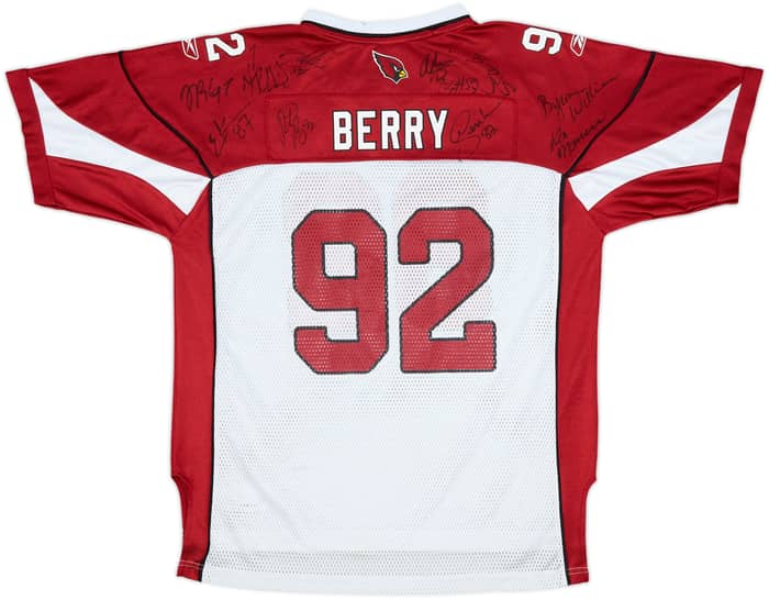 2007 Arizona Cardinals Berry #92 'Signed' Reebok On Field Away Jersey - 6/10 - (XL.Boys)