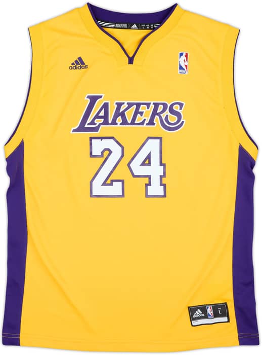 2010-14 LA Lakers Bryant #24 adidas Home Jersey - 8/10 - (L.Boys)