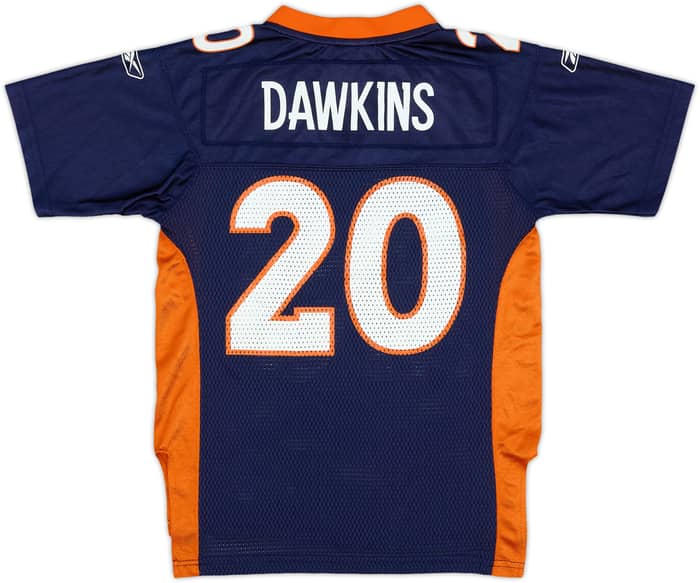 2009-11 Denver Broncos Dawkins #20 Reebok On Field Home Jersey - 9/10 - (S.Boys)