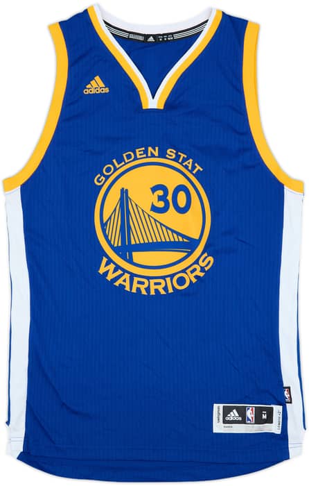 2014-17 Golden State Warriors Curry #30 adidas Swingman Away Jersey - 9/10 - (M)
