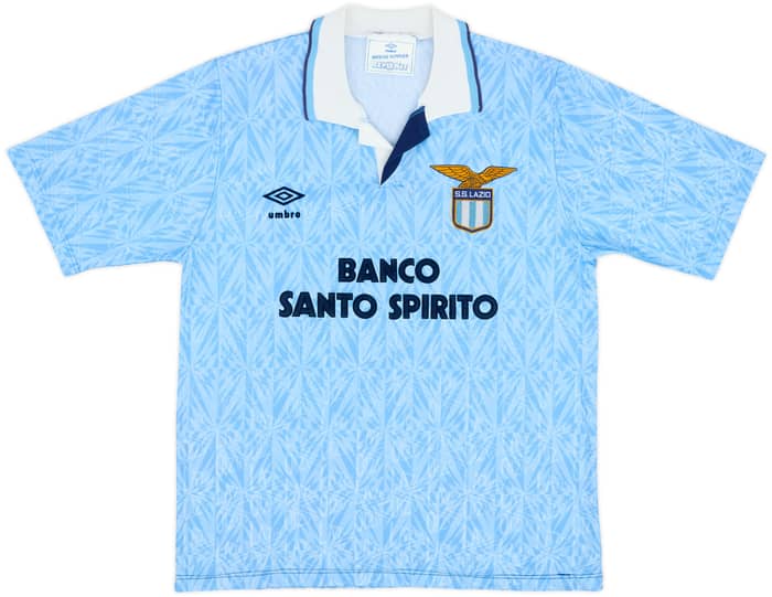 1991-92 Lazio Home Shirt - 6/10 - (M)