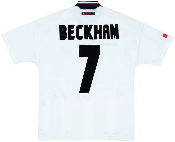 1997-99 Manchester United Away Shirt Beckham #7 - 8/10 - (M)