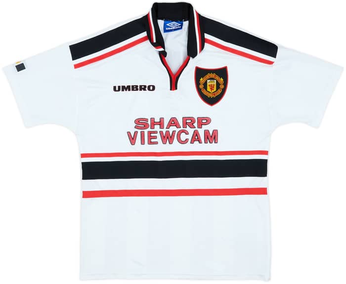 1997-99 Manchester United Away Shirt Beckham #7 - 8/10 - (M)