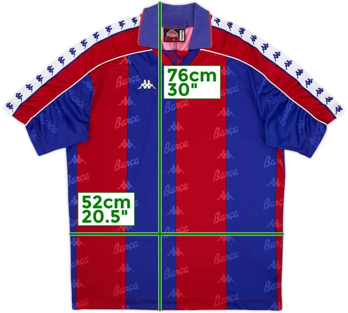 1992-95 Barcelona Home Shirt - 7/10 - (L)
