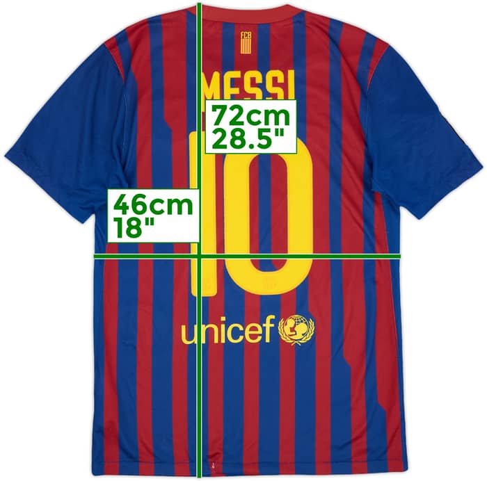 2011-12 Barcelona Home Shirt Messi #10 - 6/10 - (S)