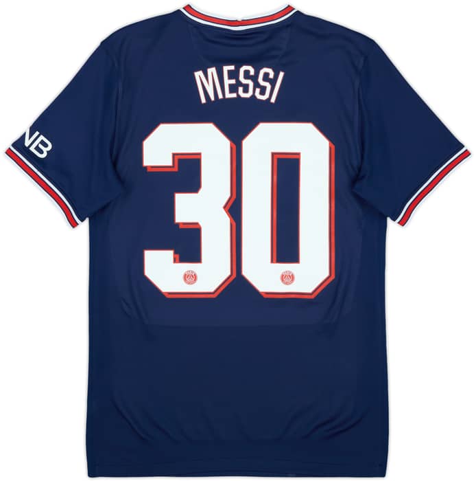 2021-22 Paris Saint-Germain Home Shirt Messi #30 - 8/10 - (S)