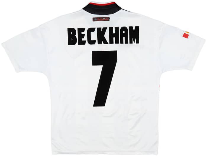 1997-99 Manchester United Away Shirt Beckham #7 - 8/10 - (Y)