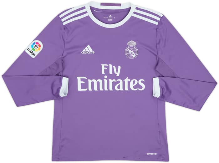 2016-17 Real Madrid Away L/S Shirt Ronaldo #7 - 6/10 - (L.Boys)