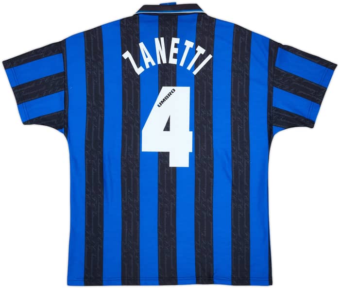 1996-97 Inter Milan Home Shirt Zanetti #4 - 7/10 - (XL)