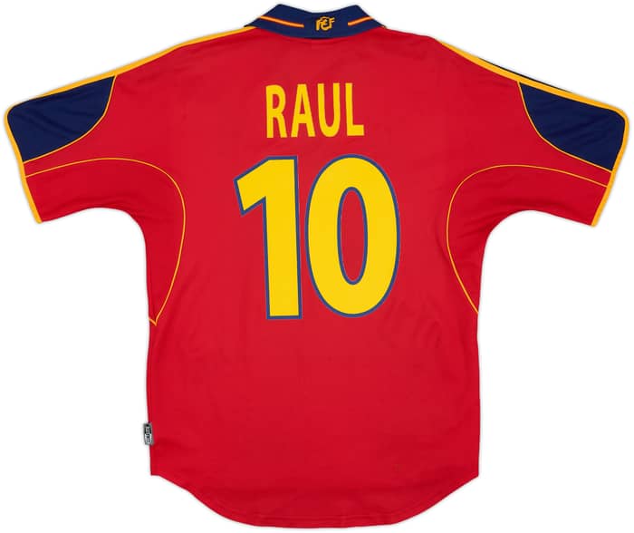 1999-02 Spain Home Shirt Raul #10 - 8/10 - (S)