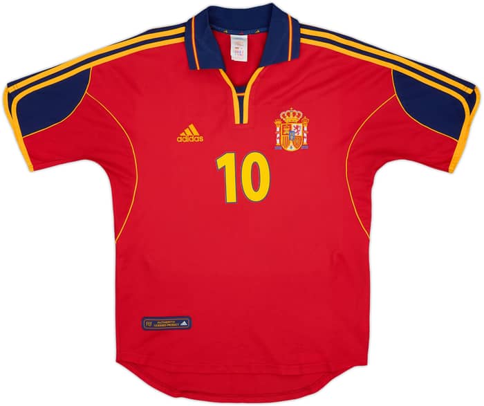 1999-02 Spain Home Shirt Raul #10 - 8/10 - (S)