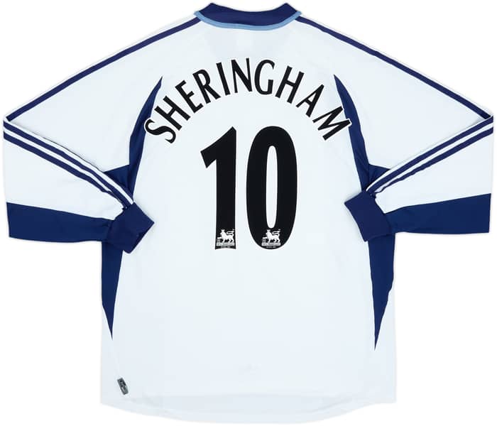 2001-02 Tottenham Home L/S Shirt Sheringham #10 - 7/10 - (XL)