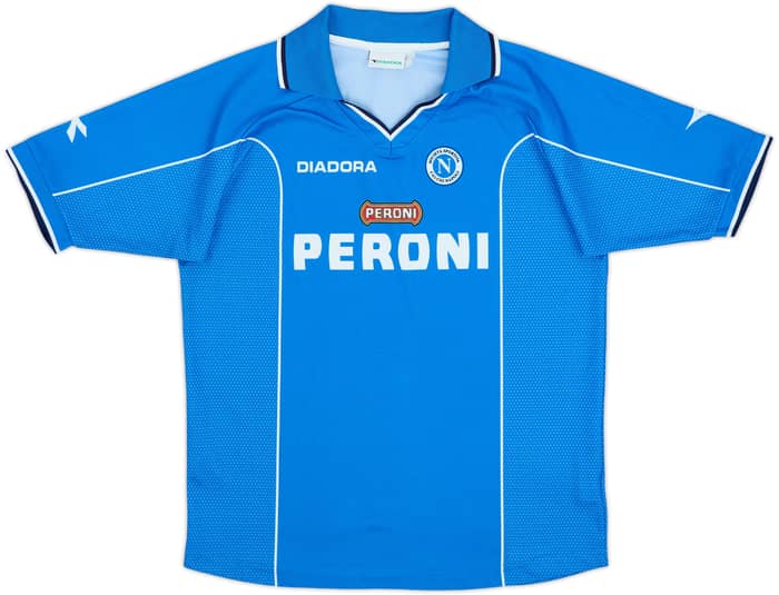 2000-01 Napoli Home Shirt - 8/10 - (XL.Boys)