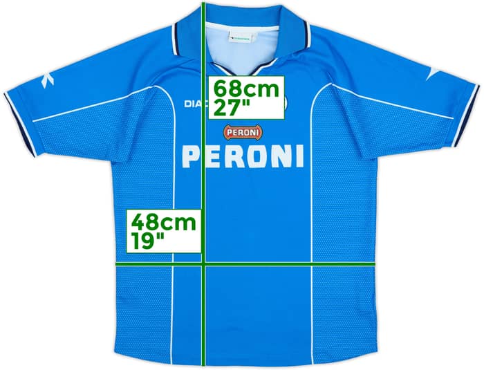 2000-01 Napoli Home Shirt - 8/10 - (XL.Boys)