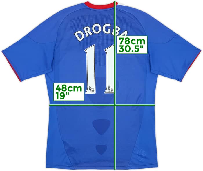 2010-11 Chelsea Home Shirt Drogba #11 - 8/10 - (L)